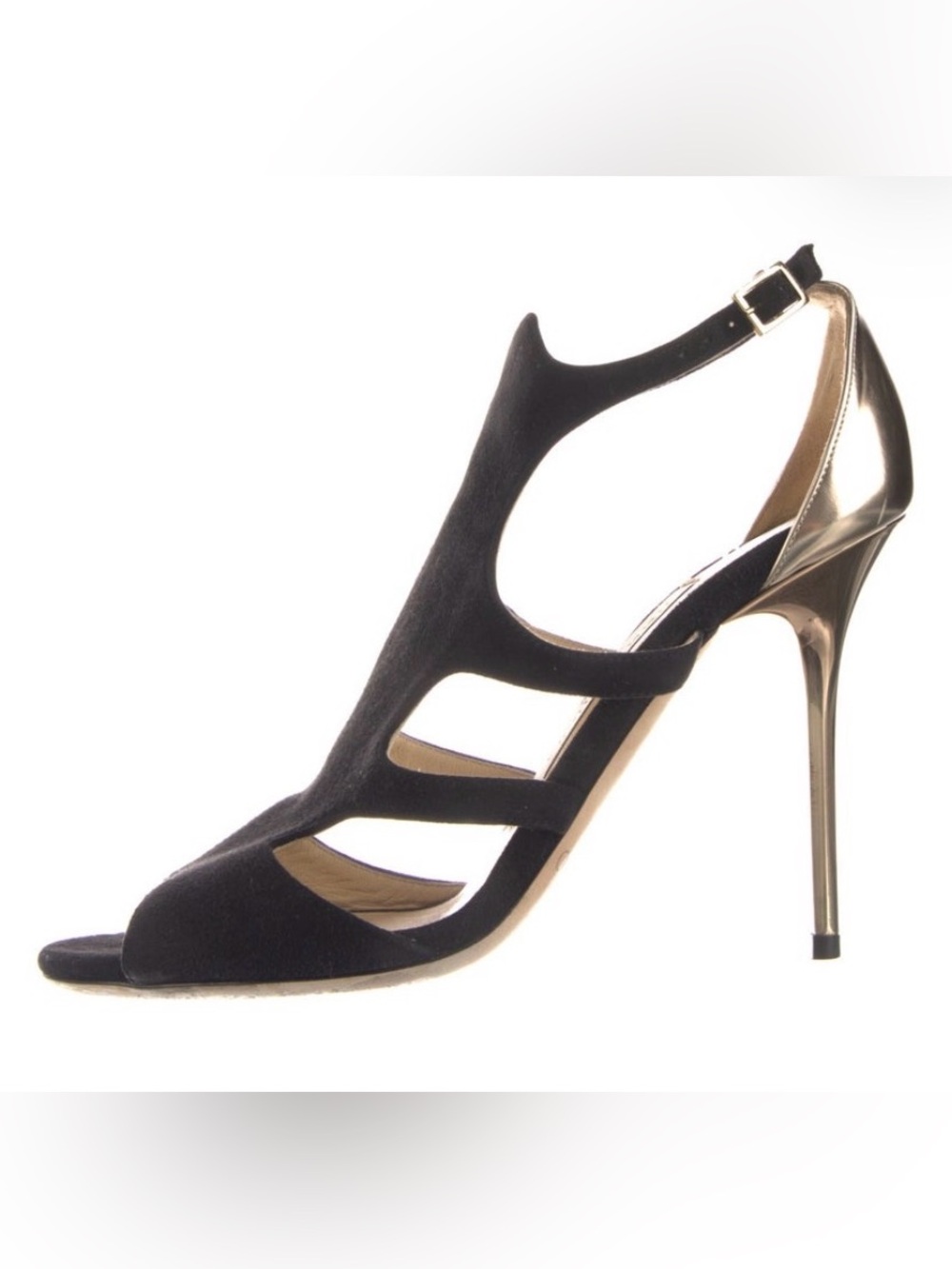 Jimmy Choo Black Cutout Stiletto Heel Women's Dress Shoe